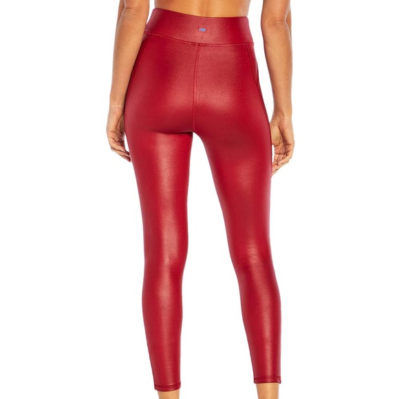 Rhubarb Red Sports Bra (S) & Legging (S) Matching Set-Cycle House by Marika NWT - Picture 6 of 9